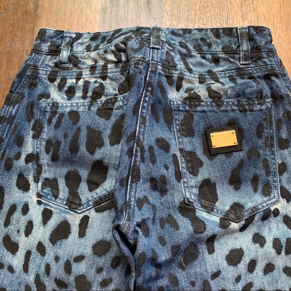 NWOT! Dolce & Gabbana Leopard Print Slim Jeans - Picture 11 of 14